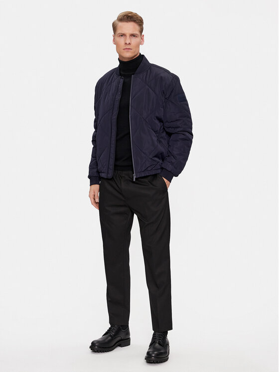 Calvin Klein Calvin Klein Яке бомбър Signature K10K111880 Тъмносин Regular Fit
