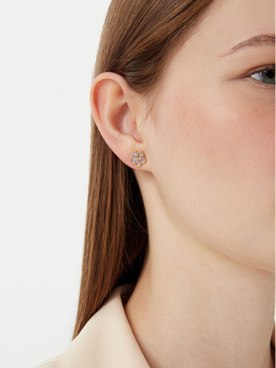 Tory Burch Tory Burch Kolczyki Mop Stud Earrings 157351 Różowy