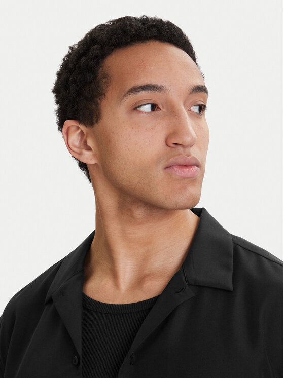 Calvin Klein Calvin Klein Koszula LV04LF114G Czarny Relaxed Fit