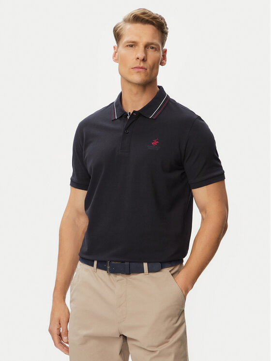 Beverly Hills Polo Club Tricou polo P-SS26M-P450111 Bleumarin Regular Fit