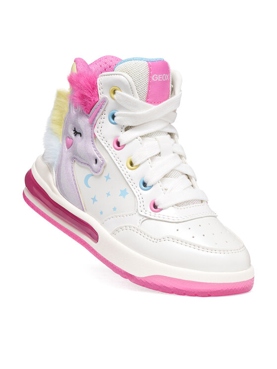 Geox Geox Sneakersy J Sketlite Girl J66NWA 0NFKN C0653 D Bílá