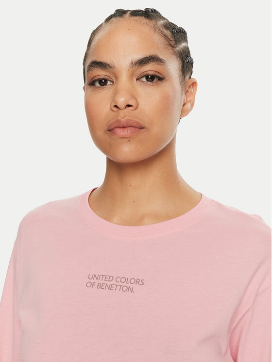 United Colors Of Benetton United Colors Of Benetton Zgornji del pižame 30963M04S Roza Regular Fit