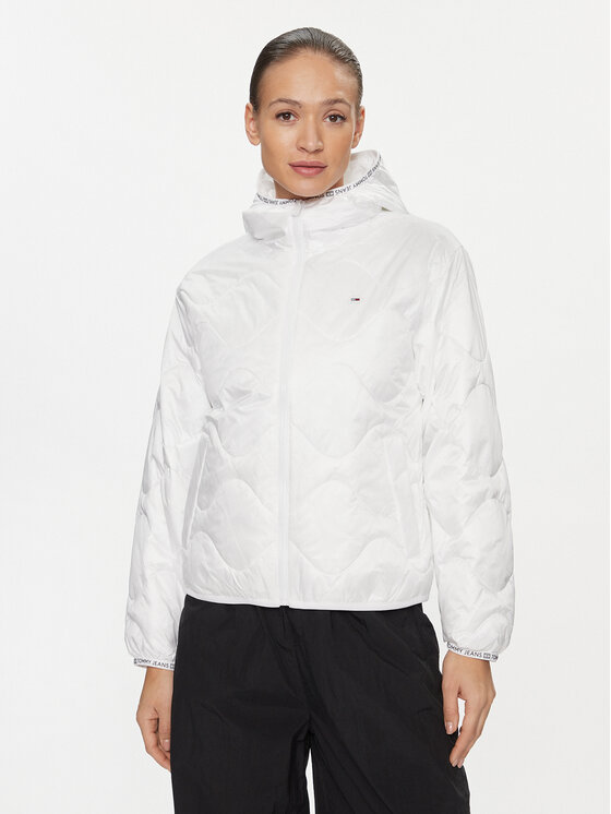 Tommy Jeans Tommy Jeans Μπουφάν μεταβατικό DW0DW17242 Λευκό Regular Fit