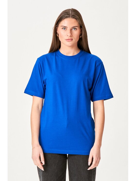 TeeShoppen TeeShoppen T-Shirt 'Oversized Collection' Niebieski Oversize