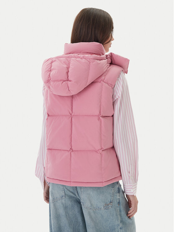 Tommy Jeans Tommy Jeans Športová vesta Tjw Alaska Grid Down Vest DW0DW21627 Ružová Regular Fit