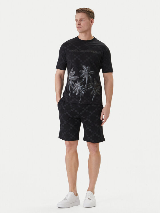 KARL LAGERFELD KARL LAGERFELD T-Shirt 755172 562251 Czarny Loose Fit