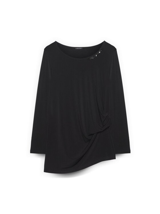 Fiorella Rubino Fiorella Rubino T-shirt G09KL009119N033 Nero Regular Fit