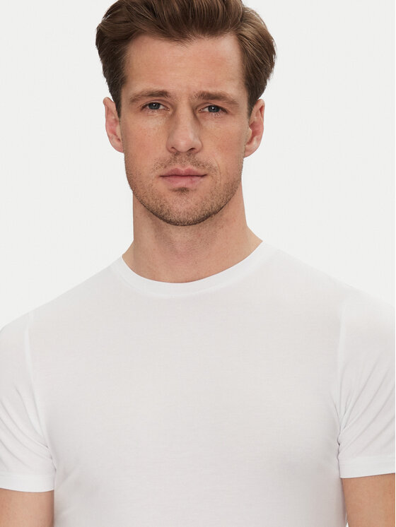 Resteröds Resteröds Súprava tričiek 27040 2 Biela Slim Fit