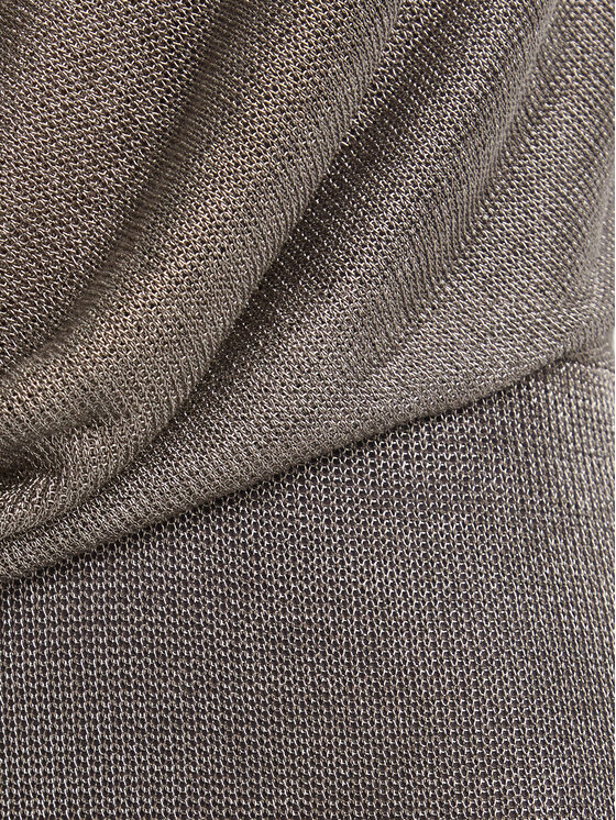 Bardot Bardot Sukienka koktajlowa Nola Lurex Cowl 59814DB1 Srebrny Regular Fit