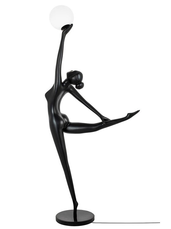 MIAhome MIAhome Lampa podłogowa HUMAN BALLERINA włókno szklane Czarny