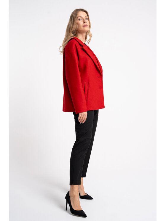CLICK CLICK Μπουφάν μεταβατικό 71-0112 Κόκκινο Comfortable Fit
