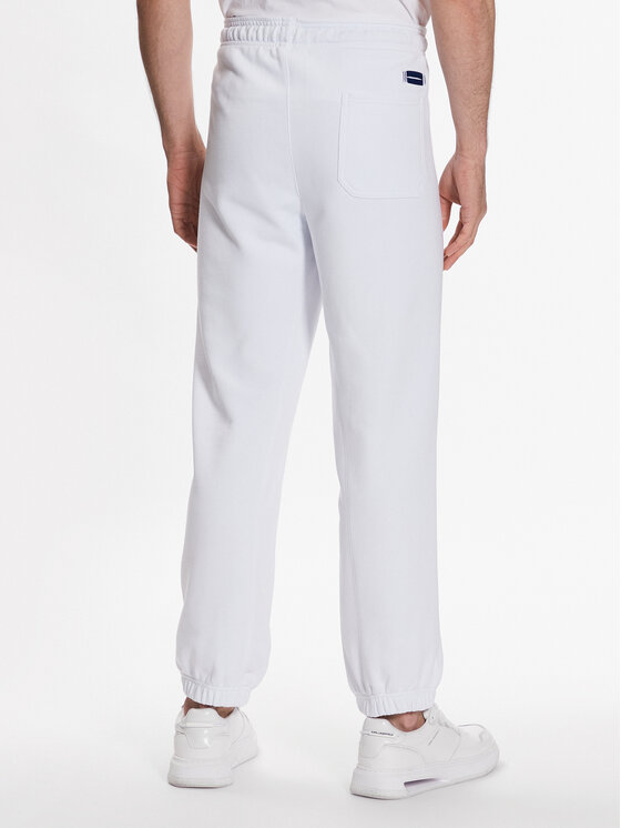 Blauer Blauer Pantaloni da tuta 23SBLUF07089 005662 Bianco Relaxed Fit