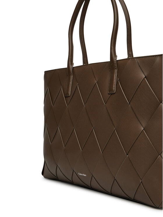 Calvin Klein Calvin Klein Torbica Ck Woven Medium Shopper K60K612994 Smeđa