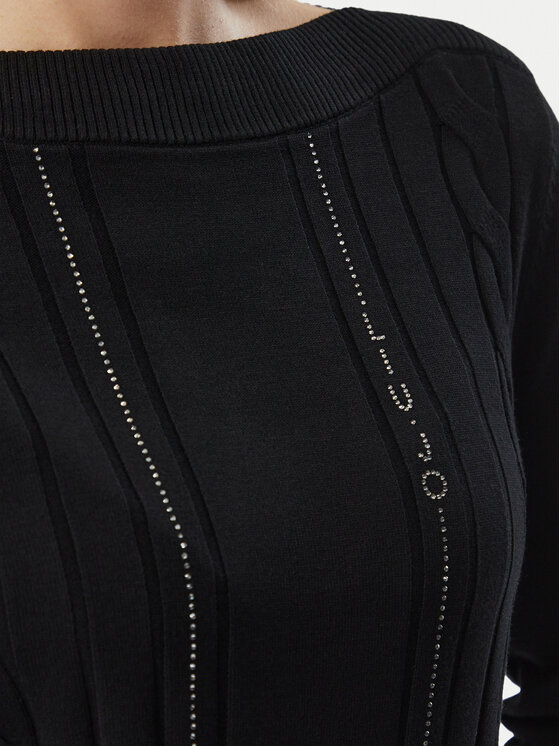 Liu Jo Sport Liu Jo Sport Пуловер TF6189 MS63L Черен Regular Fit