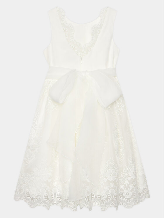 Abel & Lula Abel & Lula Елегантна рокля 5038 Бял Regular Fit
