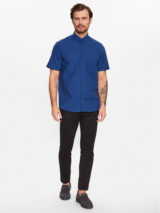 Camicia 9450 38330 Blu Regular Fit