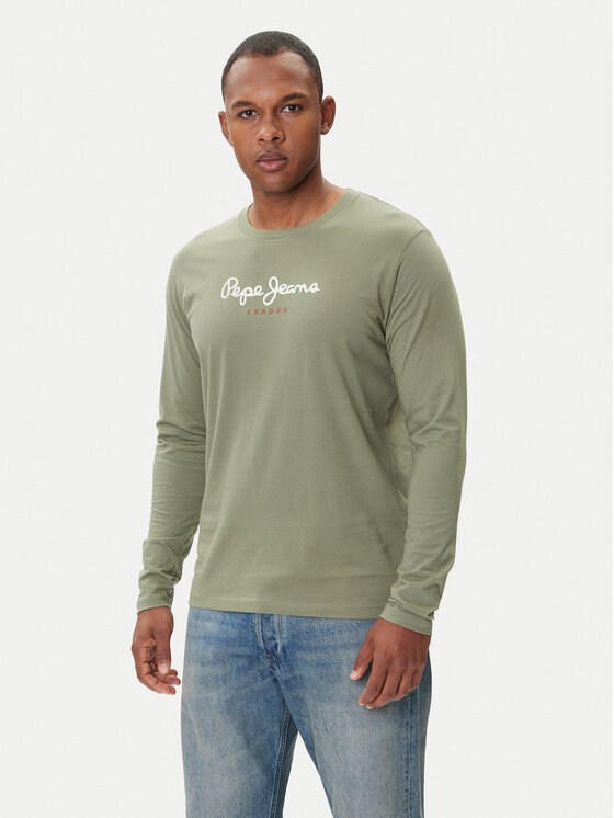 Pepe Jeans Pepe Jeans Hosszú ujjú Eggo Long N PM5010135 Khaki Regular Fit