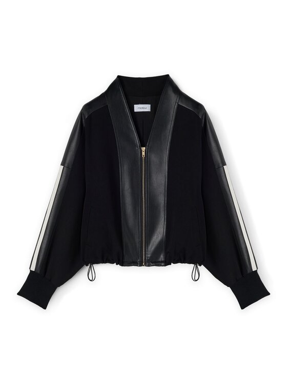 Motivi Motivi Giacca outdoor R236W000134N033 Nero Regular Fit