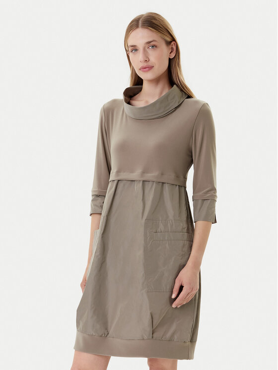 Joseph Ribkoff Joseph Ribkoff Rochie de zi 173444F25 Kaki Regular Fit
