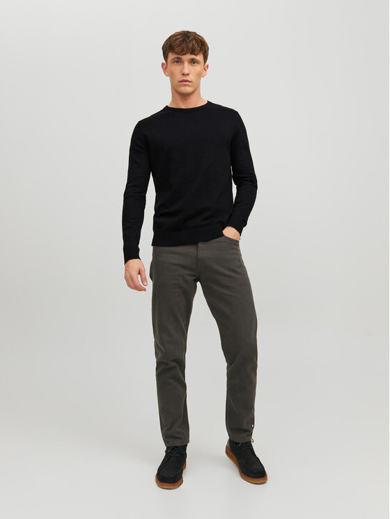 Jack&Jones Jack&Jones Πουλόβερ Emil 12208364 Μαύρο Regular Fit
