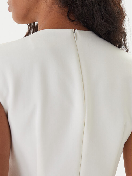 BOSS Boss Vsakodnevna obleka Dulipa 50451351 Bela Slim Fit