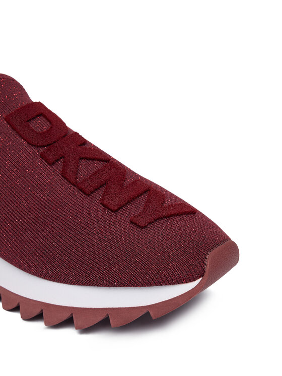 DKNY DKNY Sneakersy Abbi Logo Slip-On K3502004 Bordová