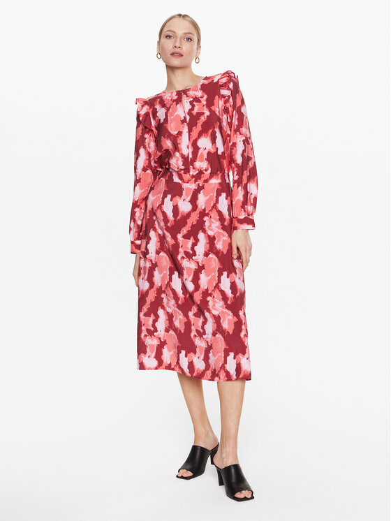 Moss Copenhagen Moss Copenhagen Gonna midi Magnella 17254 Rosa Regular Fit