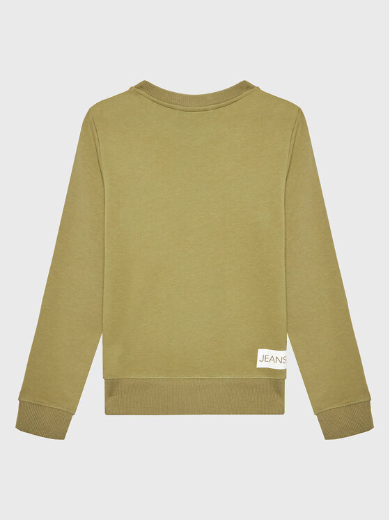 Calvin Klein Jeans Calvin Klein Jeans Džemperis Institutional Logo IU0IU00162 Žalia Regular Fit