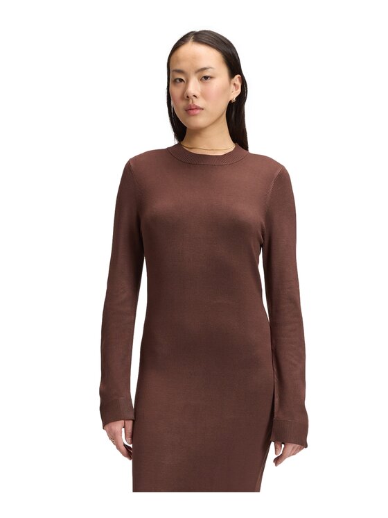 Lee Lee Sukienka codzienna 112385700 Brązowy Slim Fit