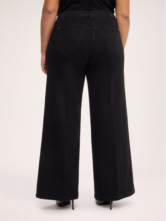 Fiorella Rubino Fiorella Rubino Jeansy P463T105156N033 Czarny Flare Fit