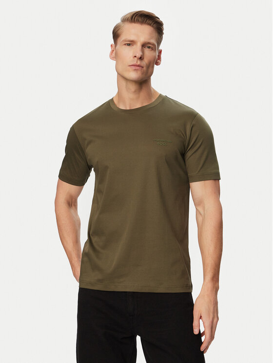 BOSS BOSS T-krekls TS_PS Spirit 70 50562696 Zaļš Regular Fit