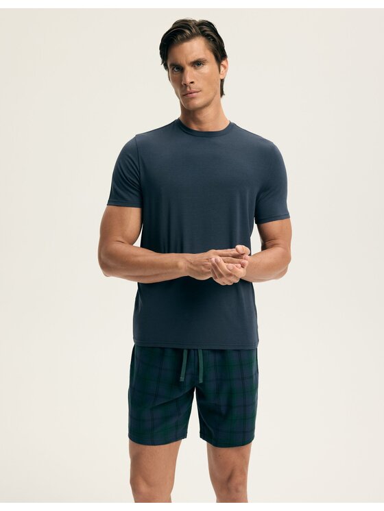 Esotiq Esotiq Pyžamo 44404 Modrá Regular Fit