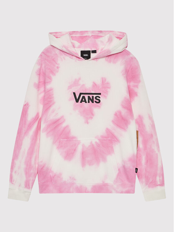 Vans Vans Džemperis Tie Dye Heart VN0A7RRR Rožinė Regular Fit