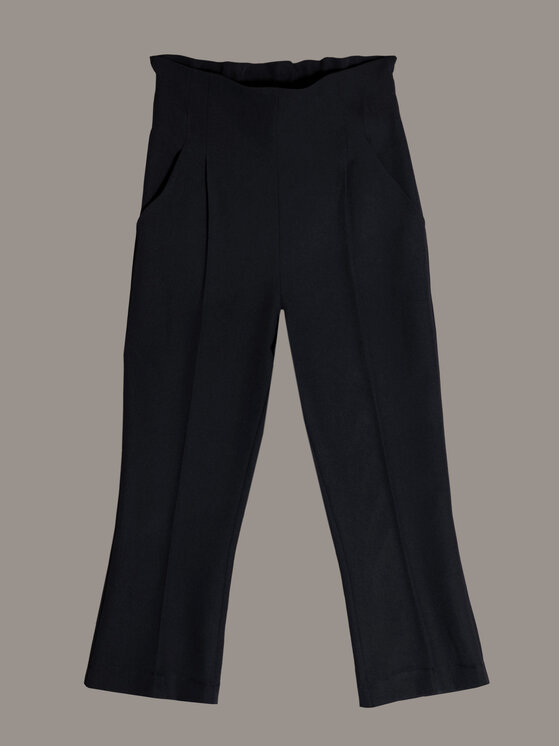 SLY SLY Spodnie materiałowe 4S-401A Czarny Comfortable Fit