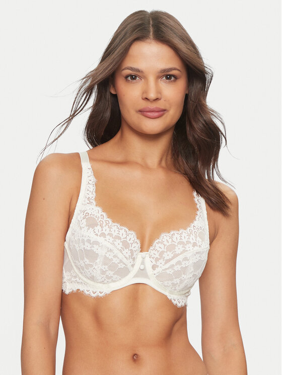 Hunkemöller Hunkemöller Сутиен с банели Daisy 206049 Бял