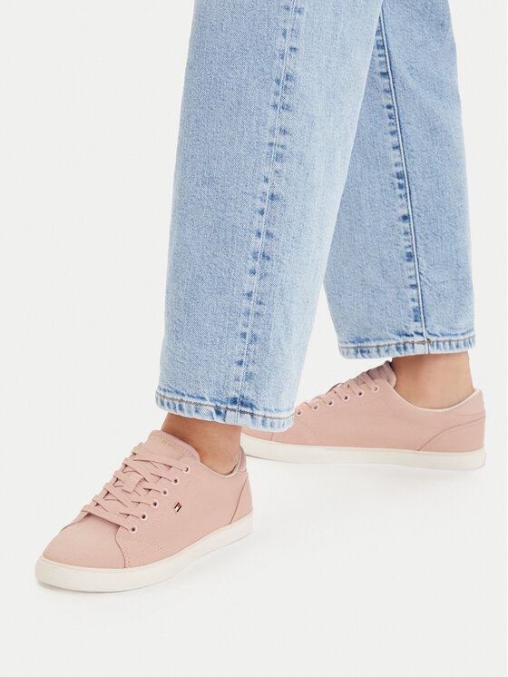 Tommy Hilfiger Tommy Hilfiger Tenisówki Th Low Profile Vulc Canvas FW0FW09102 Różowy