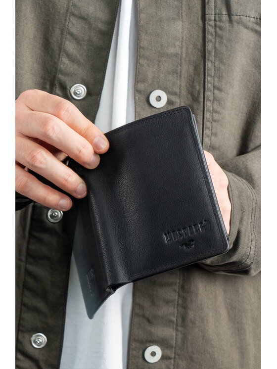 Mustang Mustang Portafoglio da uomo DENIMO HIGH WALLET Nero