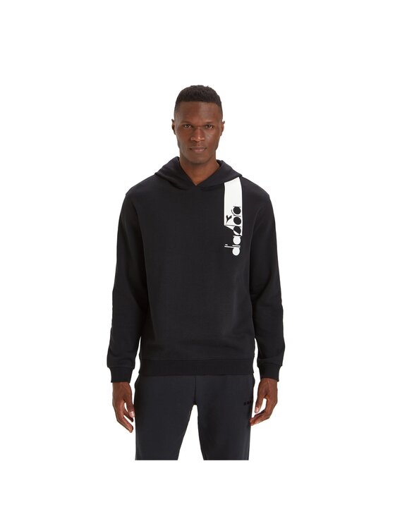 Diadora Diadora Bluza DIADORA HOODIE ICON Czarny Regular Fit