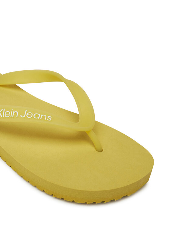 Calvin Klein Jeans Calvin Klein Jeans Flip-flops Beach Sandal Transparent Tpu YW0YW01829 Sárga