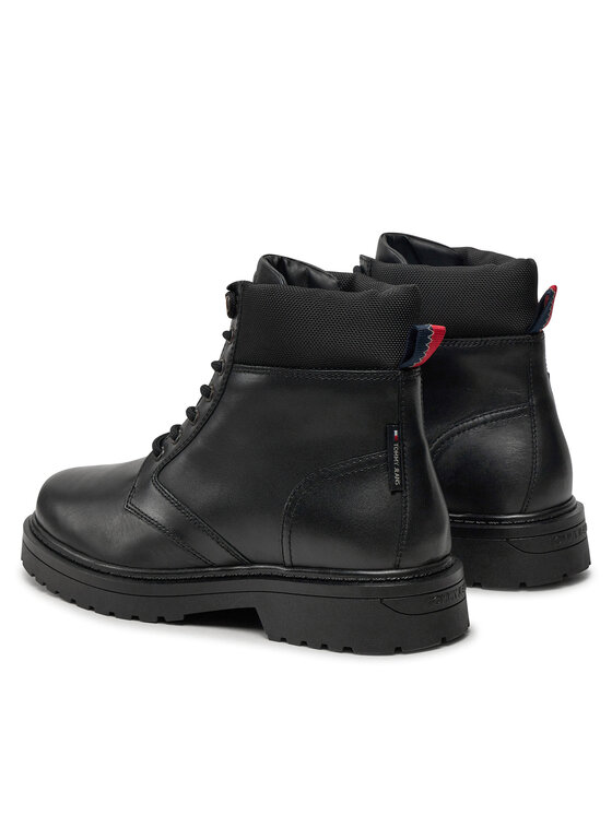 Tommy Jeans Tommy Jeans Μποτίνια EM0EM01446 Μαύρο