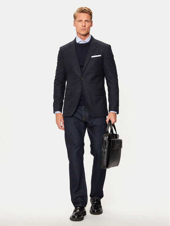 BOSS Boss Sako H-Hutson 50528083 Tmavomodrá Slim Fit