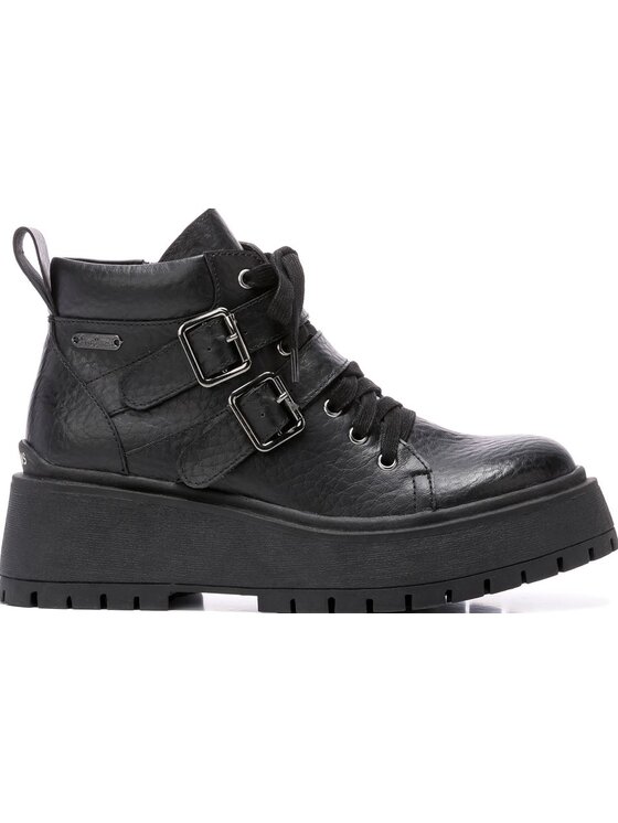 Pepe Jeans Pepe Jeans Kotníková obuv s elastickým prvkem PLS50397 999 Černá