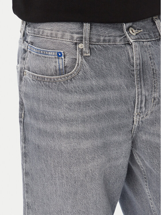 Karl Lagerfeld Jeans Karl Lagerfeld Jeans Blugi B4M10027 Gri Straight Leg