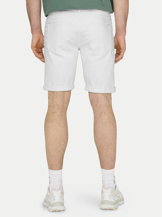 Only & Sons Only & Sons Džínsové šortky Ply 22029297 Biela Regular Fit