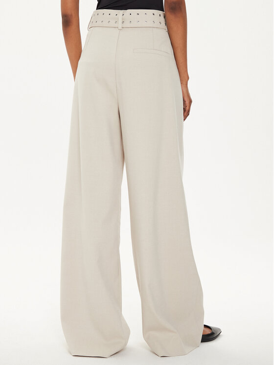Gestuz Gestuz Riidest püksid Editha 10908856 Beež Relaxed Fit