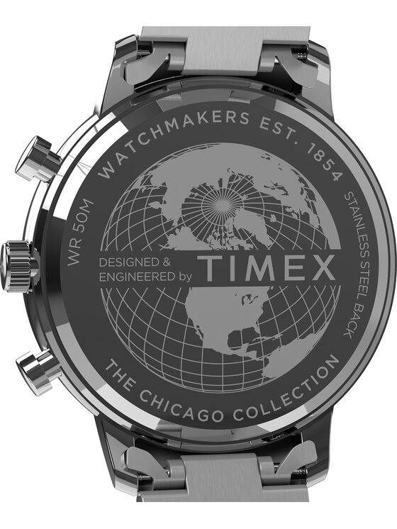 Timex Timex Zegarek TW2W67900 Srebrny