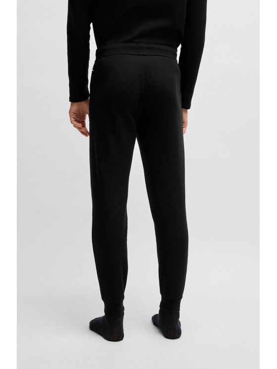 BOSS BOSS Долнище анцуг Waffle 50535878 Черен Regular Fit