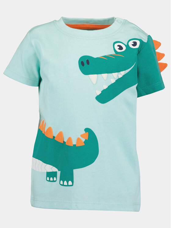 Blue Seven Blue Seven Sada T-shirt a šortky 939022 X Zelená Regular Fit