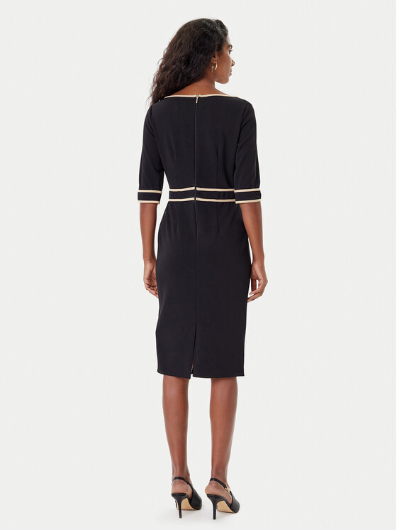Rinascimento Rinascimento Kokteilinė suknelė CFC0125391003 Juoda Slim Fit