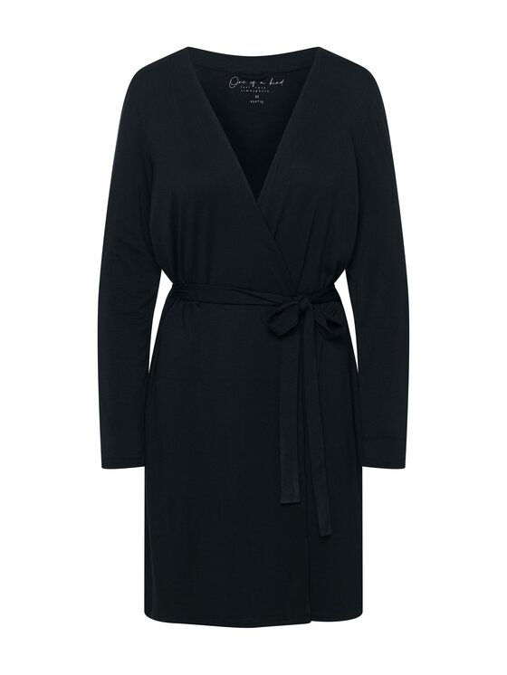 Esotiq Esotiq Szlafrok 43241 Czarny Regular Fit